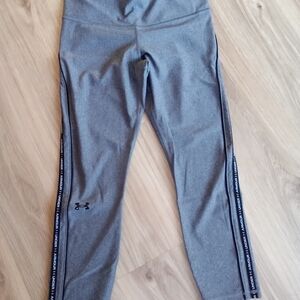 Under Armour Gray Leggings with Side Stripes